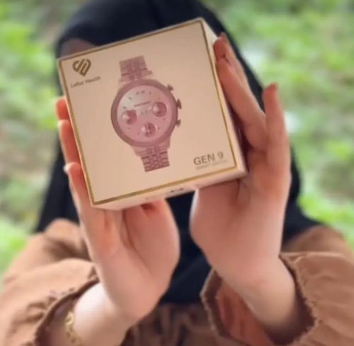 Gen9 Smartwatch for Girls & Women with Metal Strap & HD Display, Bluetooth Calling, 100+ Watch Faces, Health Tracker, Sports Modes